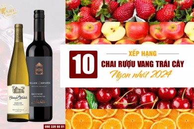 Xếp hạng 10 chai rượu vang trái cây ngon nhất 2024