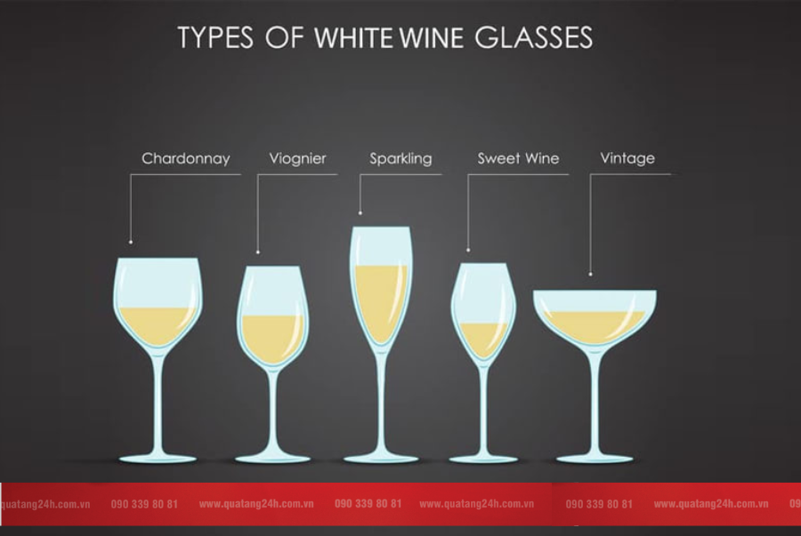 cách chọn ly rượu vang trắng