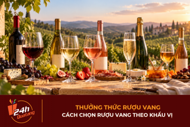 Thưởng thức rượu vang - Cách chọn rượu vang theo khẩu vị