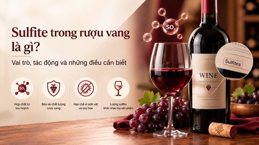 Những điều cần biết sulfite trong rượu vang