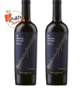 Rượu vang Chile - Top winemakers 50 barricas carmenere 2012